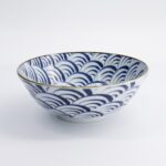 Natsu Nami Ramen Bowl 1000ml Blue White 22337 Di Tokyo Design Studio4