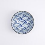 Natsu Nami Rice Bowl 12x6.4cm Blue_White 22335 Di Tokyo Design Studio 1
