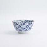 Natsu Nami Rice Bowl 12x6.4cm Blue_White 22335 Di Tokyo Design Studio 2