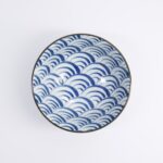 Natsu Nami Tayo Bowl 15.2cm Porcellana Blue_White 22336 Di Tokyo Design Studio 1