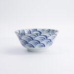 Natsu Nami Tayo Bowl 15.2cm Porcellana Blue_White 22336 Di Tokyo Design Studio 2