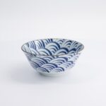 Natsu Nami Tayo Bowl 15.2cm Porcellana Blue_White 22336 Di Tokyo Design Studio 4