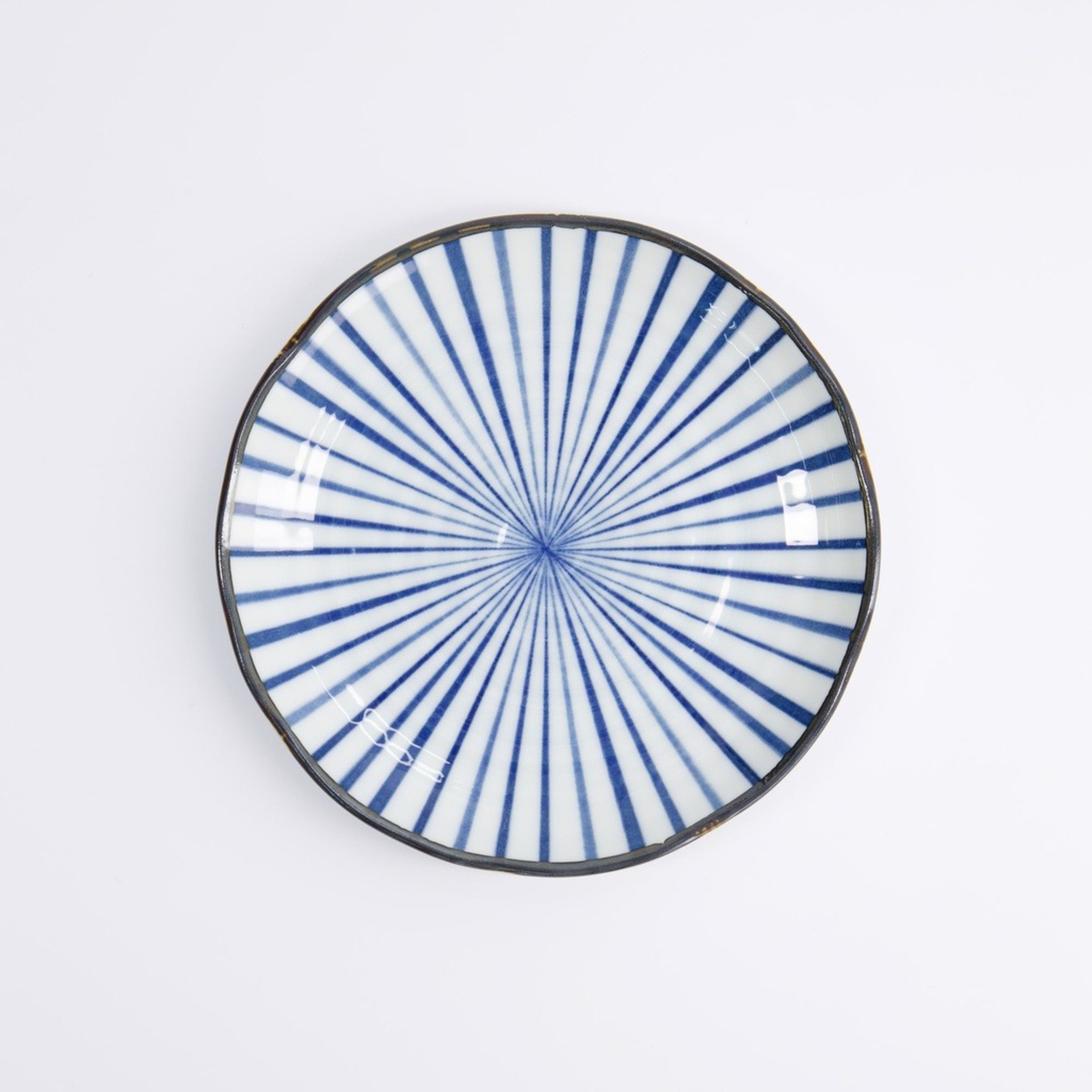 Natsu Tokusa Piatto 16.5x2cm Porcellana Blue White 22331 Di Tokyo Design Studio 1