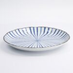 Natsu Tokusa Plate 24.7cm Porcellana Blue_White 22332 Di Tokyo Design Studio 4