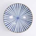 Natsu Tokusa Ramen Bowl 21cm 1000ml Porcellana Blue_White 22328 Di Tokyo Design Studio 1
