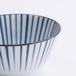Natsu Tokusa Rice Bowl 12cm Porcellana Blue_White 22326 Di Tokyo Design Studio 3