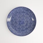 Nippon Blue Plate 16x2cm Dots Porcelain Tokyo Design Made In Japan2