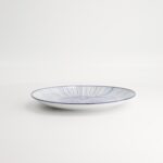 Nippon Blue Plate 20.6x2.2cm Lines Porcelain Tokyo Design Made In Japan3