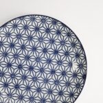 Nippon Blue Plate 20.6x2.2cm Star Porcelain Tokyo Design Made In Japan4