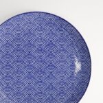 Nippon Blue Plate 25.7x3cm Dots Porcelain Tokyo Design Made In Japan4