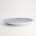 Nippon Blue Plate 25.7x3cm Star Porcelain Tokyo Design Made In Japan3