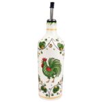 Oliera 73cl Verde Ceramica Arcucci Made In Italy Tuscany