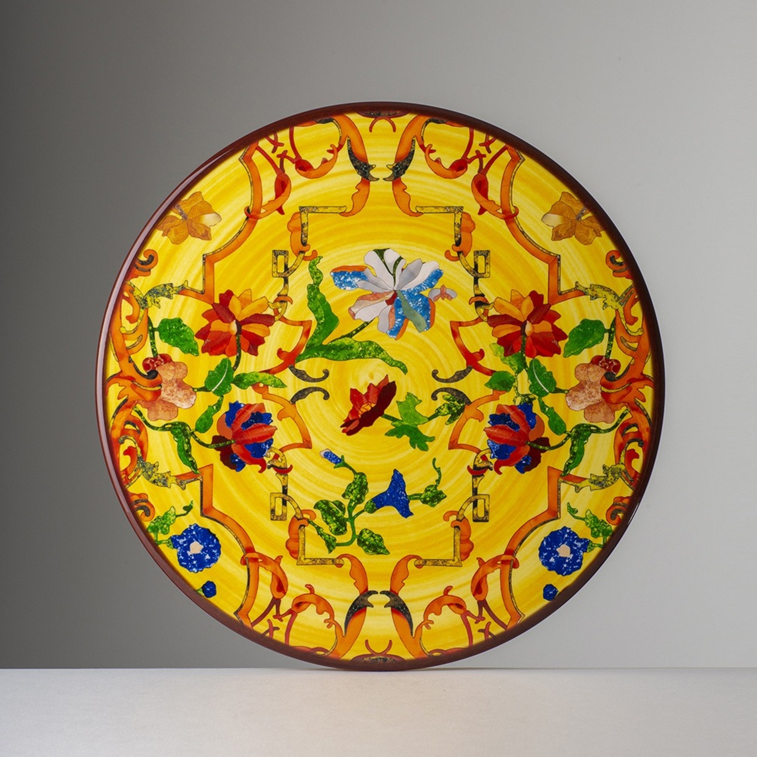 Pancale Sottopiatto Giallo 2316 Melamina By MariolucaGiusti Florence Italy