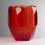 Porta Bottiglie Antartica Rosso 1346 Acrilico By Mario Luca Giusti Florence Italy