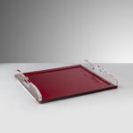 Red Flag Tray 2578 Acrylic MarioLucaGiusti Florence Tuscany
