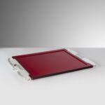 Vassoio Flag Rosso 2578 G1 Acrilico MarioLucaGiusti Florence Tuscany