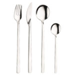 0470 Set 24 posate in acciaio lucido Tecna by Pintinox