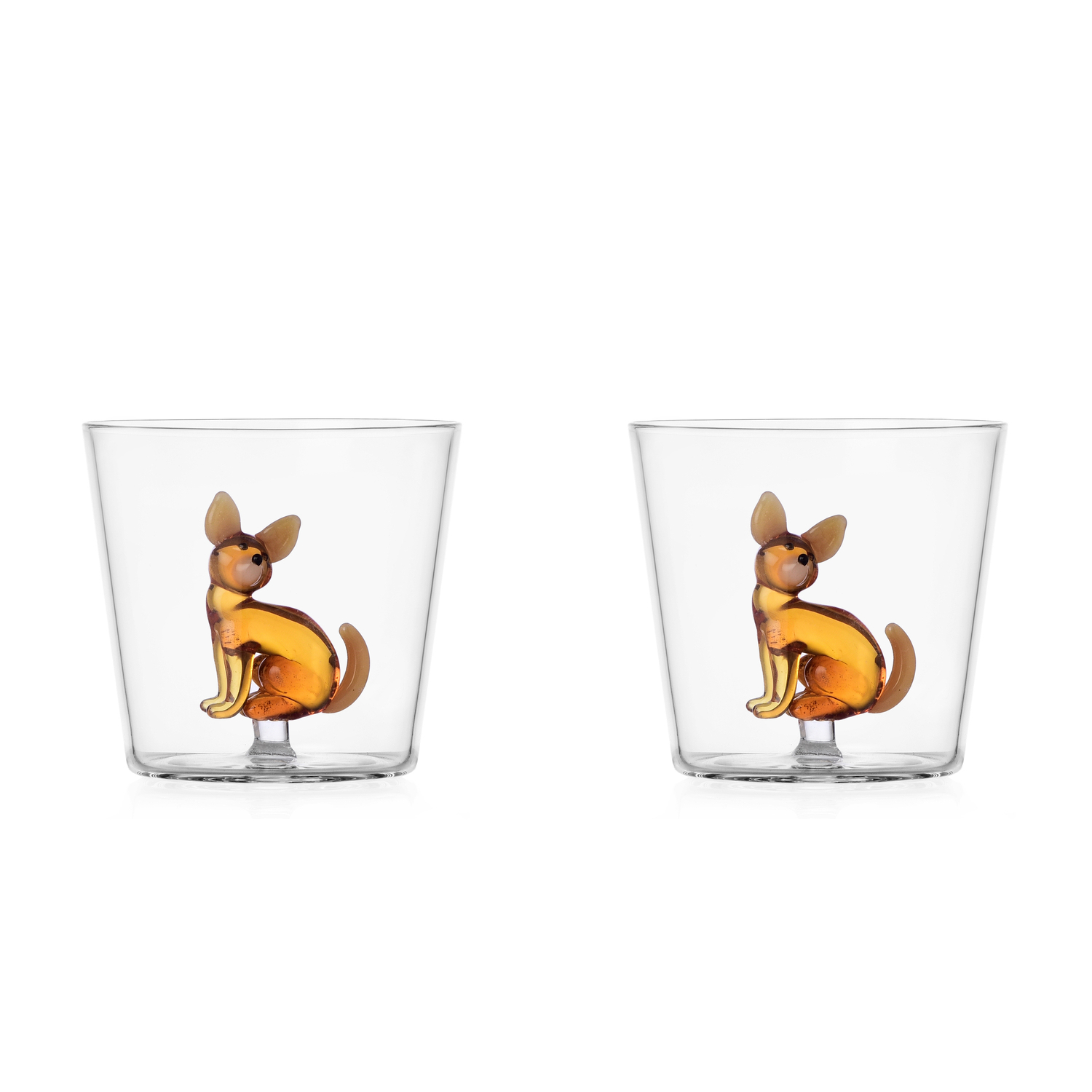 Chihuahua Set2pz Dogs Vetro Borosilicato Ichendorf Milano Italy Set2pz Dogs Vetro Borosilicato Ichendorf Milano Italy