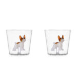 Bulldog Francese Set2pz Dogs Vetro Borosilicato Ichendorf Milano Italy Set2pz Dogs Vetro Borosilicato Ichendorf Milano Italy