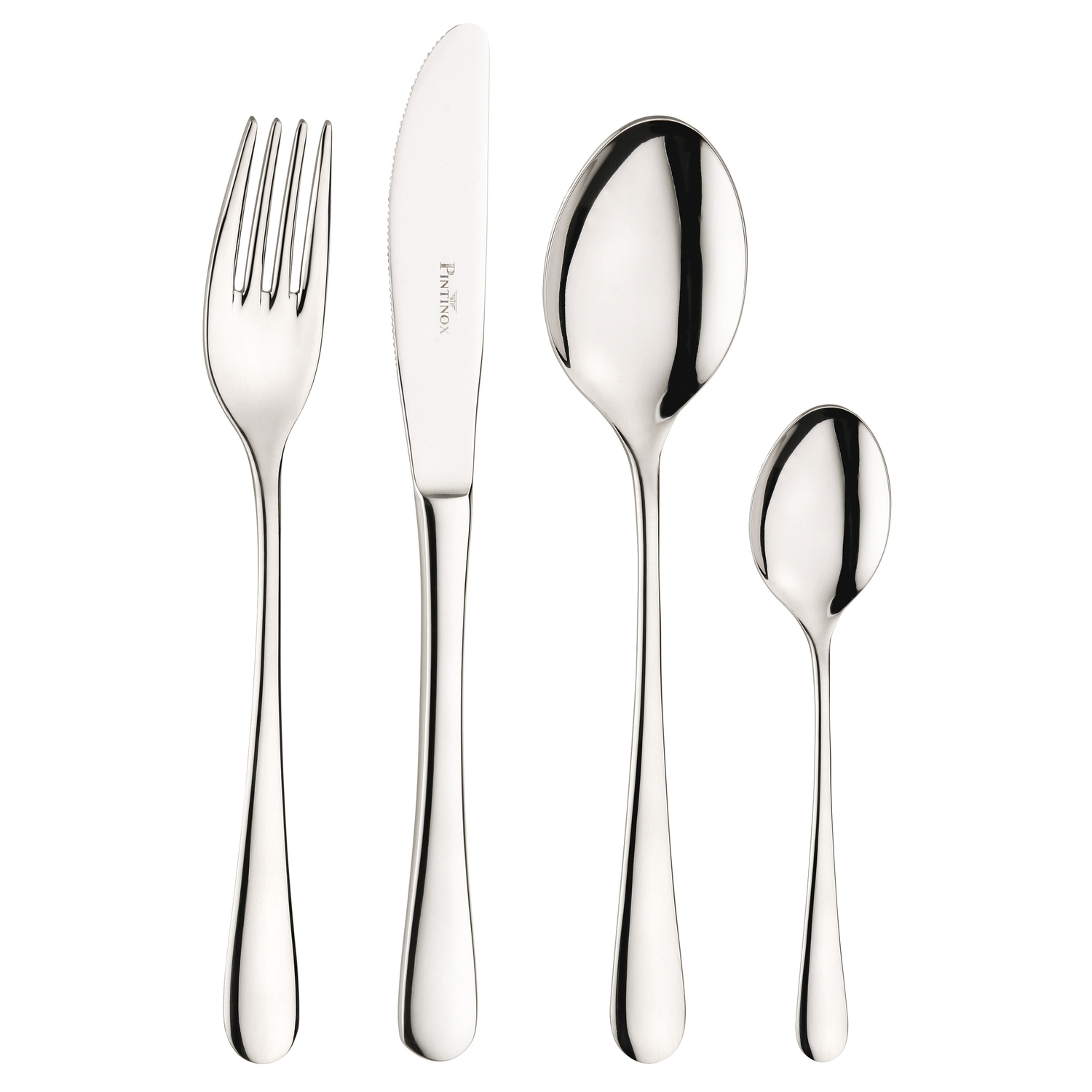 2020 Hotel Set 24 Posate Acciaio Lucido By Pintinox