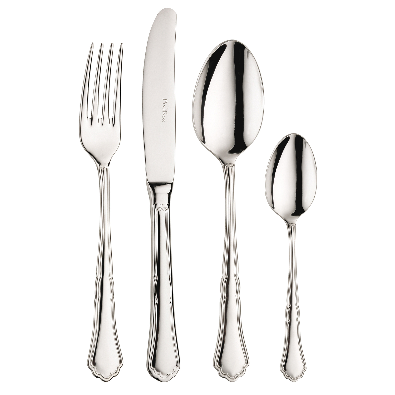 2050 Settecento Set 24 Posate Acciaio By Pintinox Italy