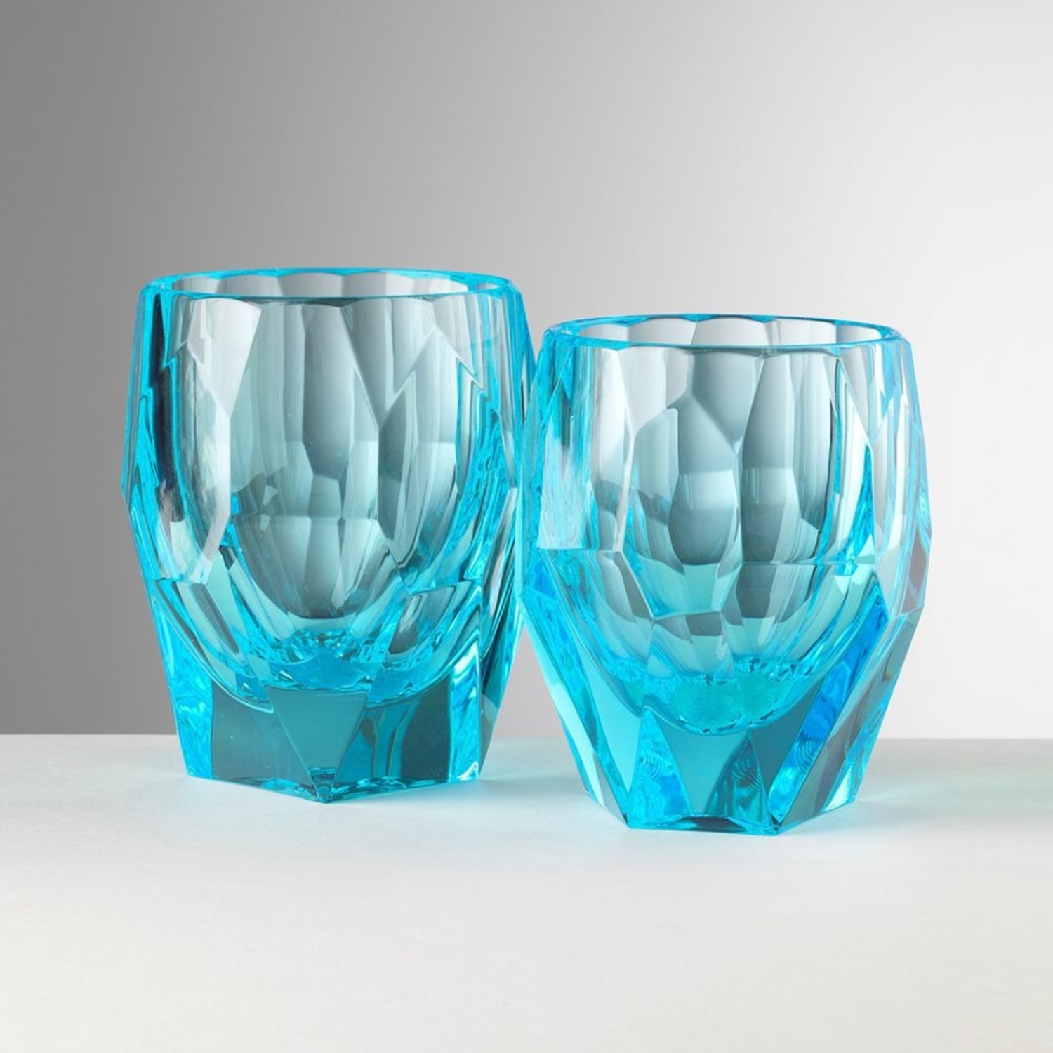 Bicchieri Milly SuperMilly Turchese Acrilico Mario Luca Giusti Florence Italy