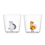 Tabby Cat Tumbler Mix7 Gatti Bianco E Ambra Ichendorf Milano