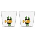 Marine Garden Yellow Fish Green Seaweed Coppia