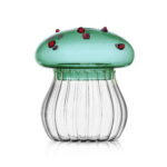 Alice Sugar Bowl Green Mushroom With Red Dots1
