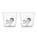 Tabby Cat Tumbler Gatto Bianco Coda Grigia Ichendorf Milano Coppia