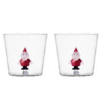 Christmas Tales Tumbler Santa Claus Ichendorf Milano Italy Borosilicate Glass Ichendorf Milano Italy1