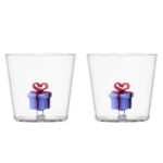 Christmas Tales Tumbler Light Blue Gift Ichendorf Milano Italy Borosilicate Glass Ichendorf Milano Italy1