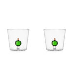 Fruits & Flowers 2 Pcs Tumbler Green Apple Ichendorf Milano Coppia