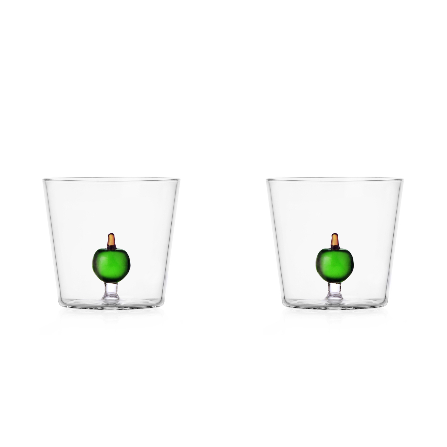 Fruits & Flowers 2 Pcs Tumbler Green Apple Ichendorf Milano Coppia
