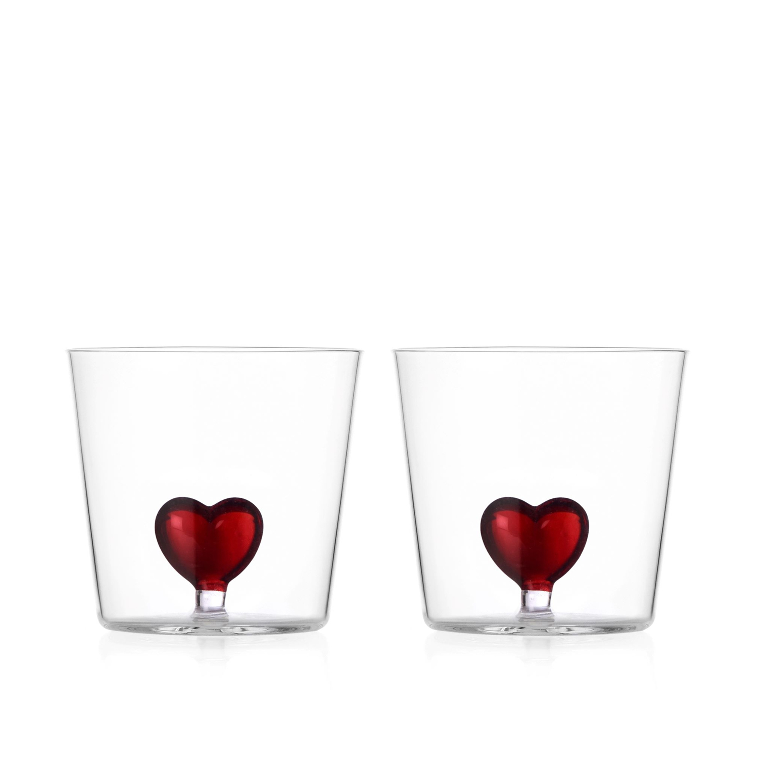 Coppia Cuore Rosso Red Heart Tumbler Ichendorf Milano Italy Tumbler Ichendorf Milano Italy