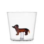 Bassotto Set2pz Dogs Vetro Borosilicato Ichendorf Milano Italy