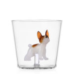 Bulldog Francese Set2pz Dogs Vetro Borosilicato Ichendorf Milano Italy
