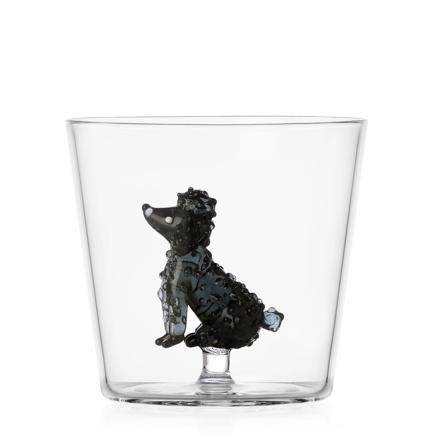 Barboncino Poodle Set2pz Dogs Vetro Borosilicato Ichendorf Milano Italy