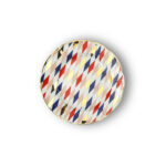 Abr00022b Piatto Quadri Porcellana Oro24k Bitossi Home