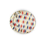 Abr00022c Piatto Quadri Porcellana Oro24k Bitossi Home