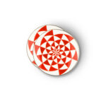 Abr00063 Oracolo Piatto Porcellana Oro24k Bitossi Home Set2