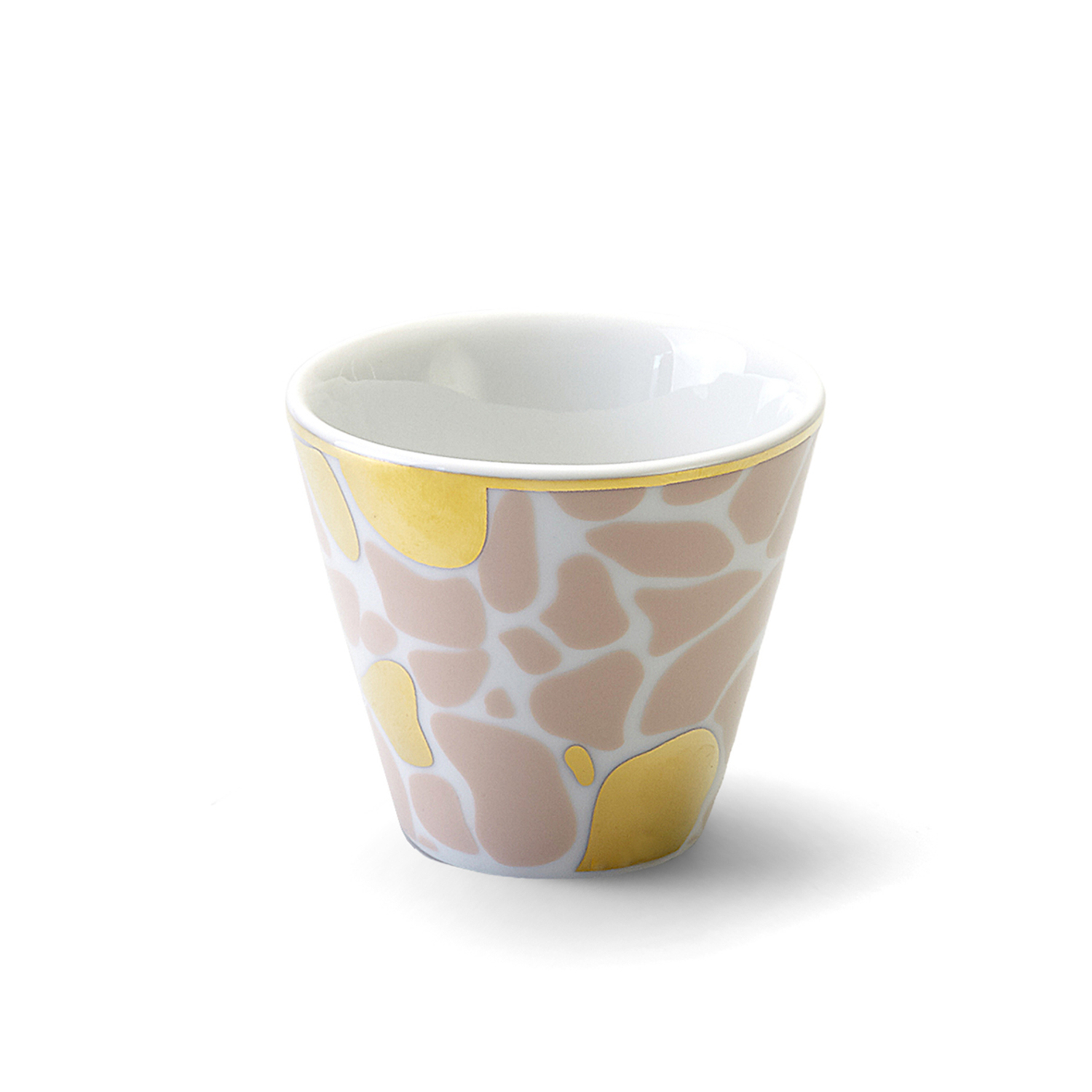 Abr00083 Bicchierino Pietre Abracadabra Decalcomania Dettagli Oro Bitossi Home