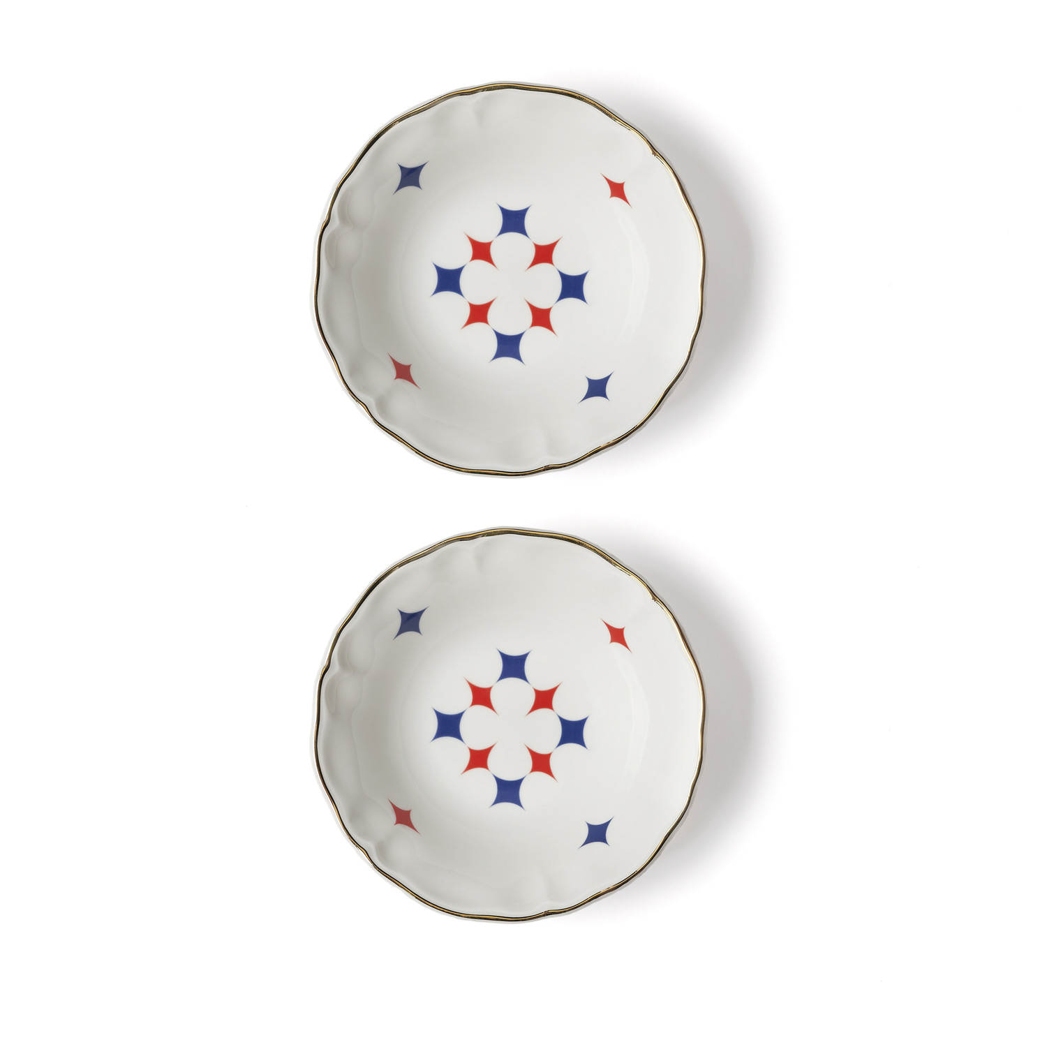 Abr01062z Lampo Set 2 Coppette Porcellana Inserti Oro Bitossi Home 2