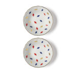 Abr01064z Fato Set 2 Coppette Porcellana Inserti Oro Bitossi Home 2