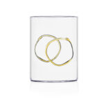 Deco Arlecchino Cerchi Bicchiere Vetro Borosilicato Tumbler Ichendorf Milano