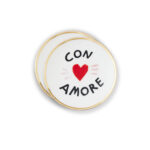 FTB00271 Con Amore Piatto Porcellana Oro Bitossi Home Set2