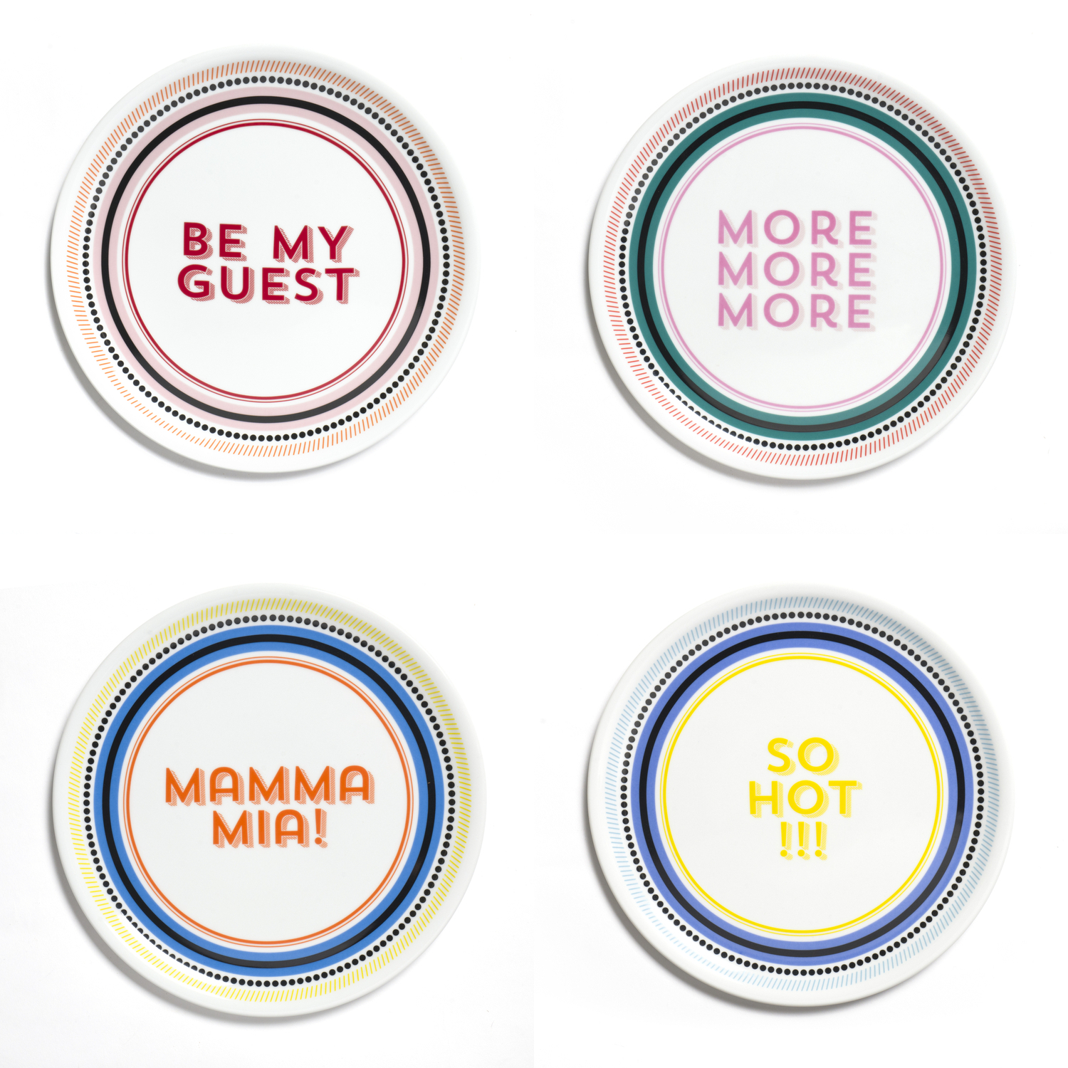 Guest Set 4 Piatti Pizza Porcellana Bitossi Home.jpg