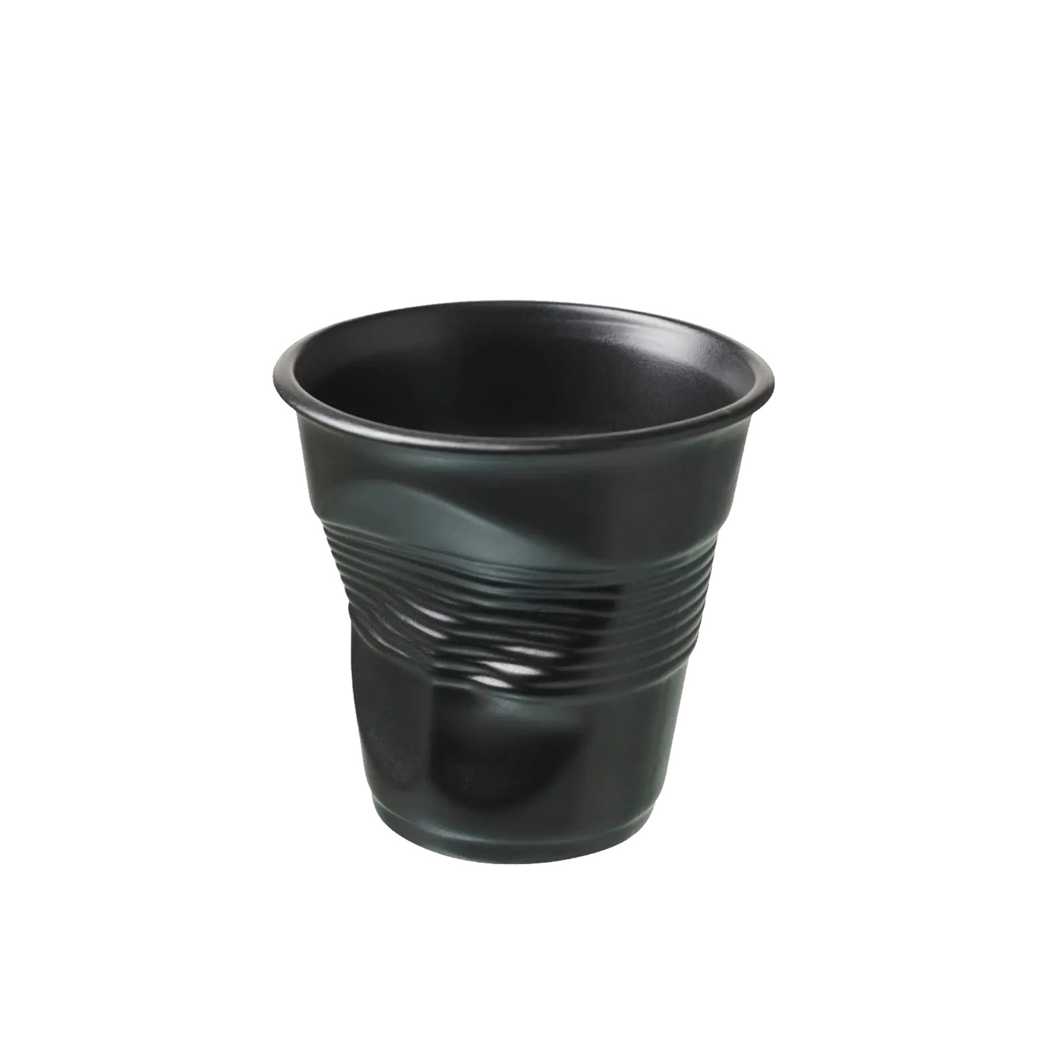 Bicchiere Espresso Schiacciato Nero Satinato Revol