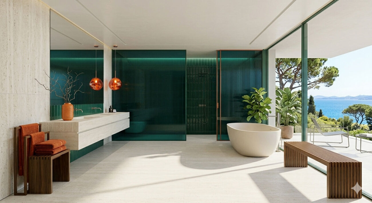 Mediterranean Botanic Palette Bathroom