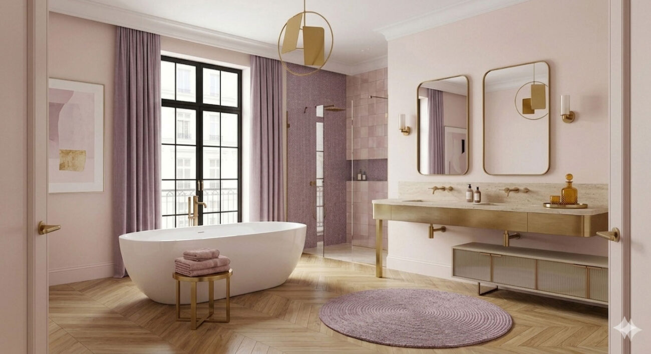 Romantic Parisienne Palette Bathroom